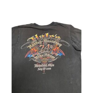 Y2K Black Harley-Davidson Bike Show T-Shirt